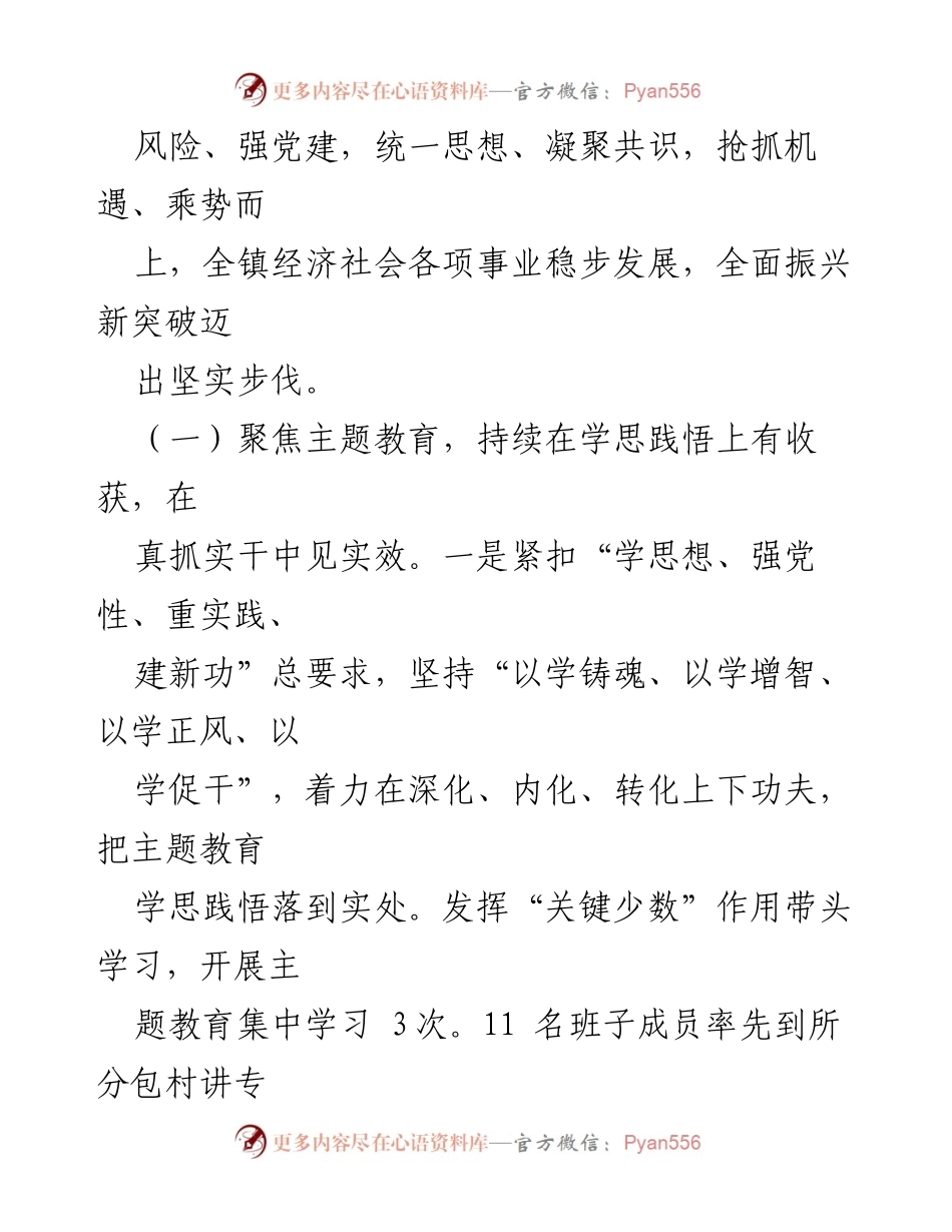 [工作报告] 乡镇党委 - 2023年乡镇党委工作总结与发展规划报告.docx_第2页