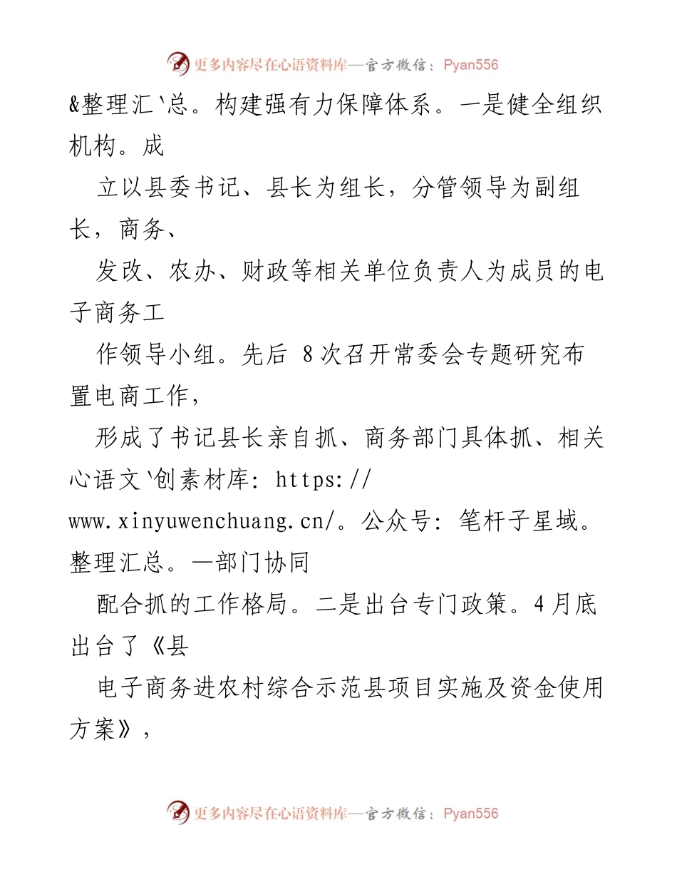 [工作总结] 项目推进 - 电子商务进农村综合示范县项目深化改革工作总结.docx_第2页