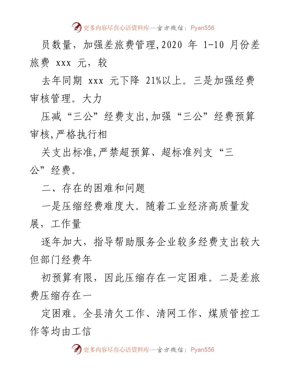 [工作总结] 落实“过紧日子” - 严格落实“过紧日子”情况汇报与未来措施.docx_第2页