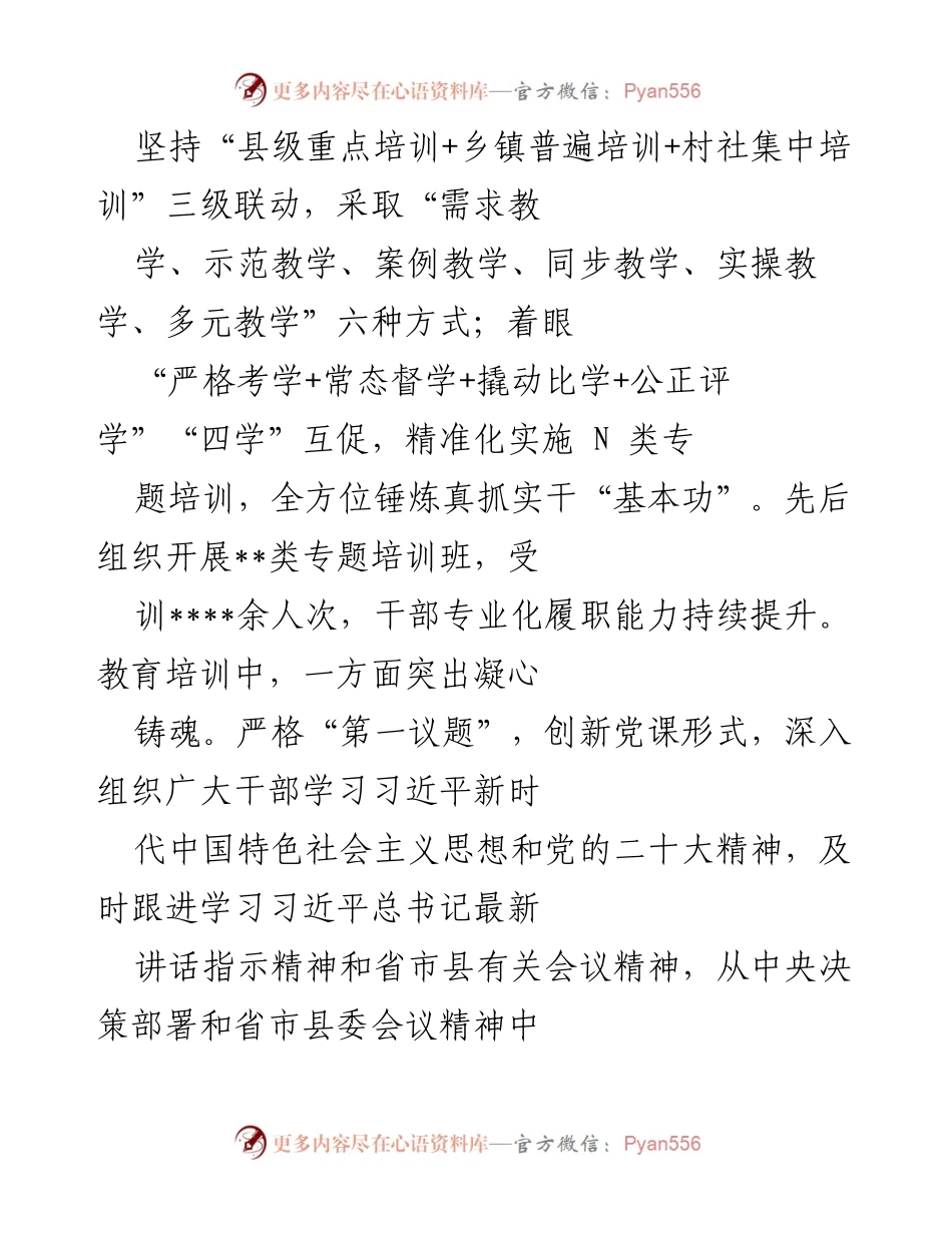 [工作总结] 经验交流会 - 激发干部担当作为新动能的实践探索.docx_第2页