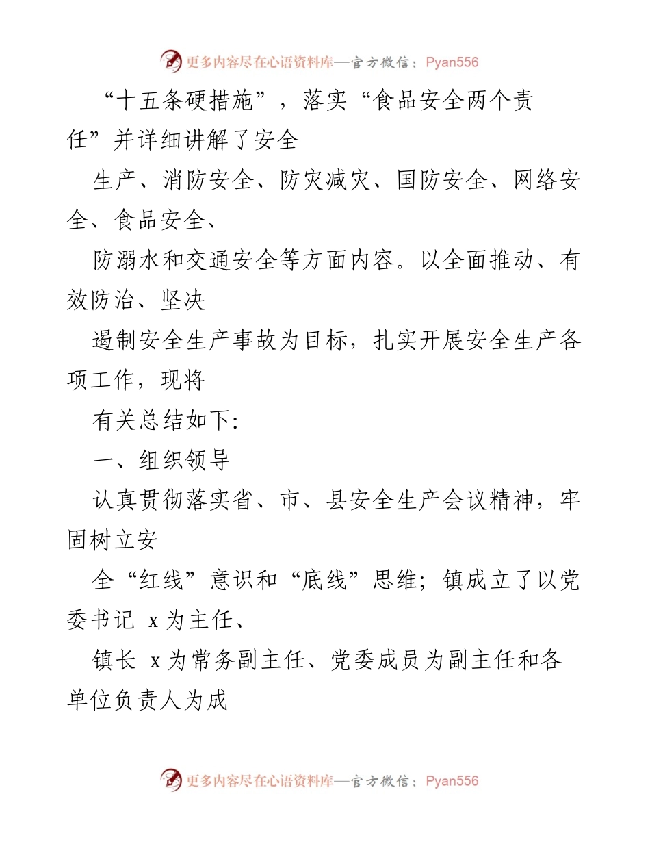 [工作总结] 镇安全生产会议 - 2023年安全生产工作总结与计划.docx_第2页
