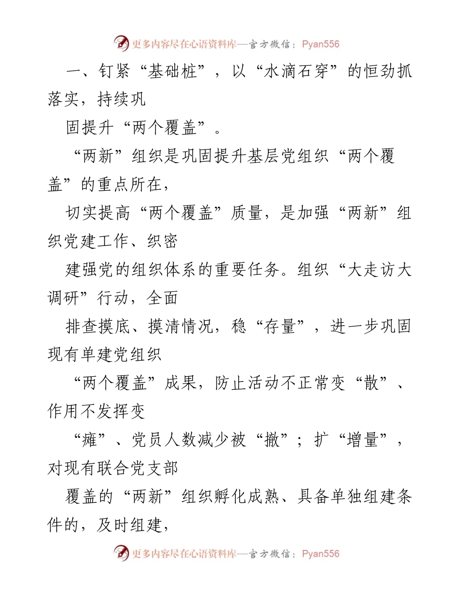 [工作总结] 组织部长会议 - 提升“两新”组织党建工作实效的经验总结.docx_第2页