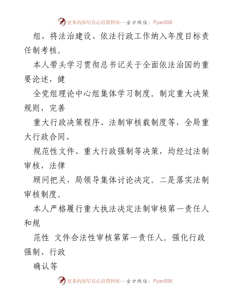 [工作总结] 述职述廉 - XX县文广旅局法治建设工作总结报告.docx_第2页