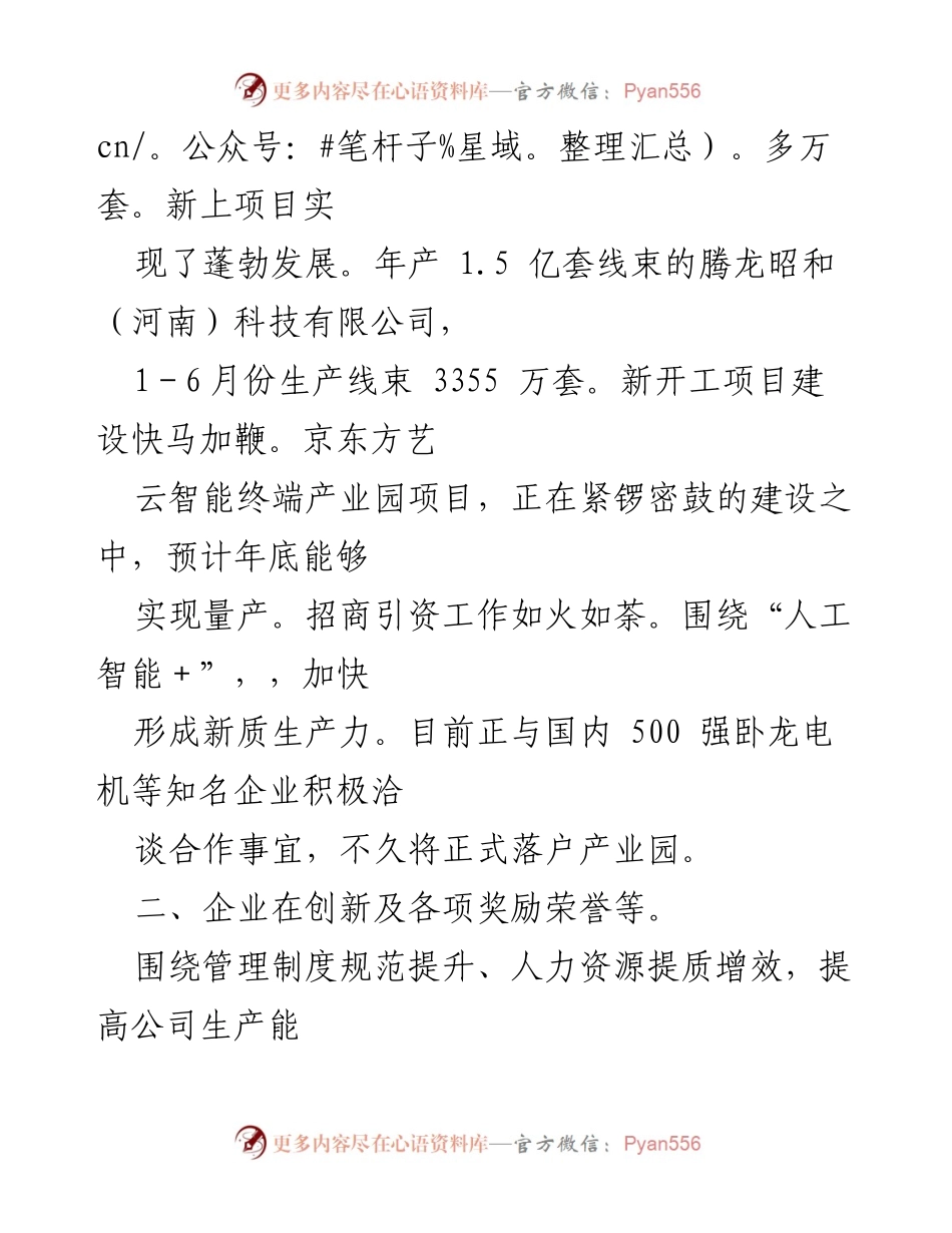[工作总结] 腾龙实业有限公司 - 2024年上半年工作总结与下半年计划.docx_第2页