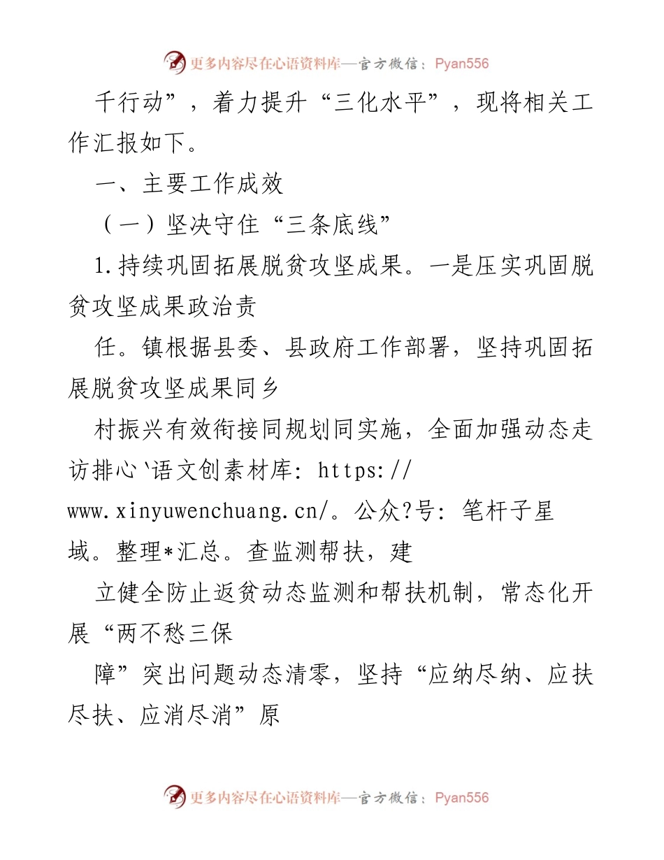 [工作总结] 镇乡村振兴工作会议 - 2023年乡村振兴工作情况报告.docx_第2页