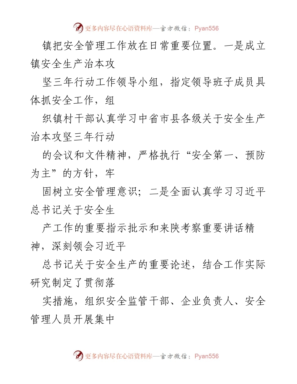 [工作总结] 镇政府 - 2024年上半年安全生产治本攻坚行动工作总结.docx_第2页