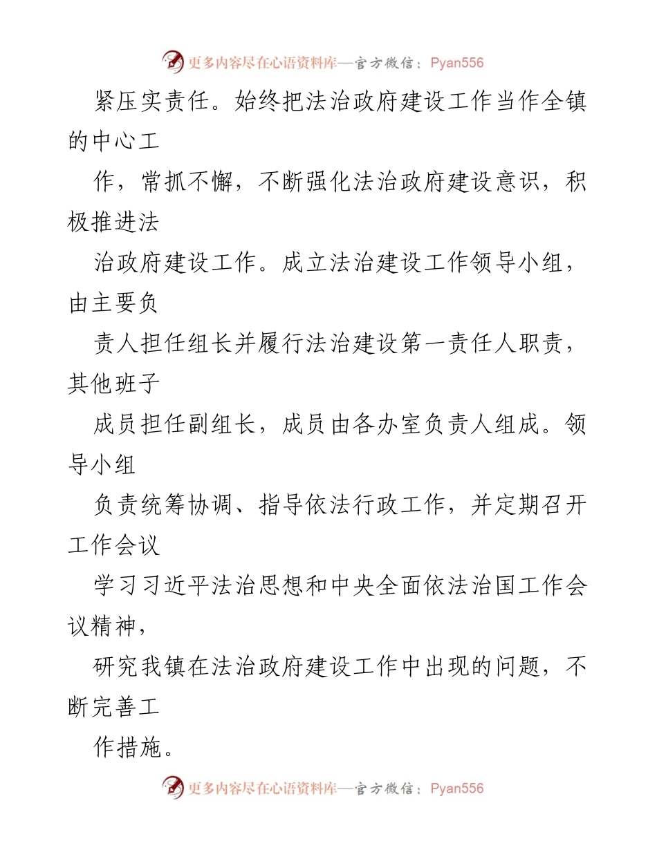 [工作总结] 镇法治政府建设 - 2022年度法治政府建设工作情况报告.docx_第2页