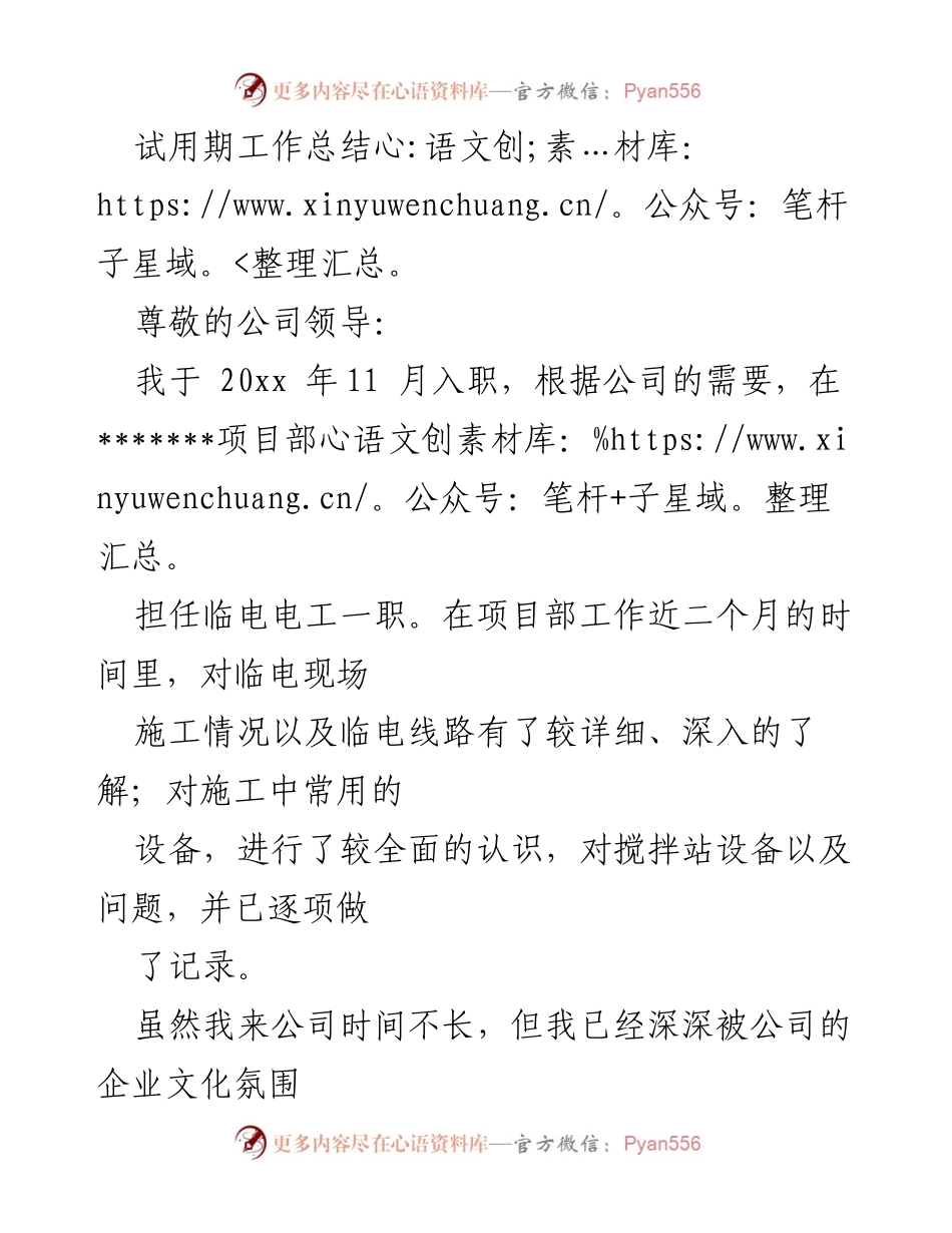 [工作总结] 试用期 - 试用期工作总结与转正申请.docx_第1页