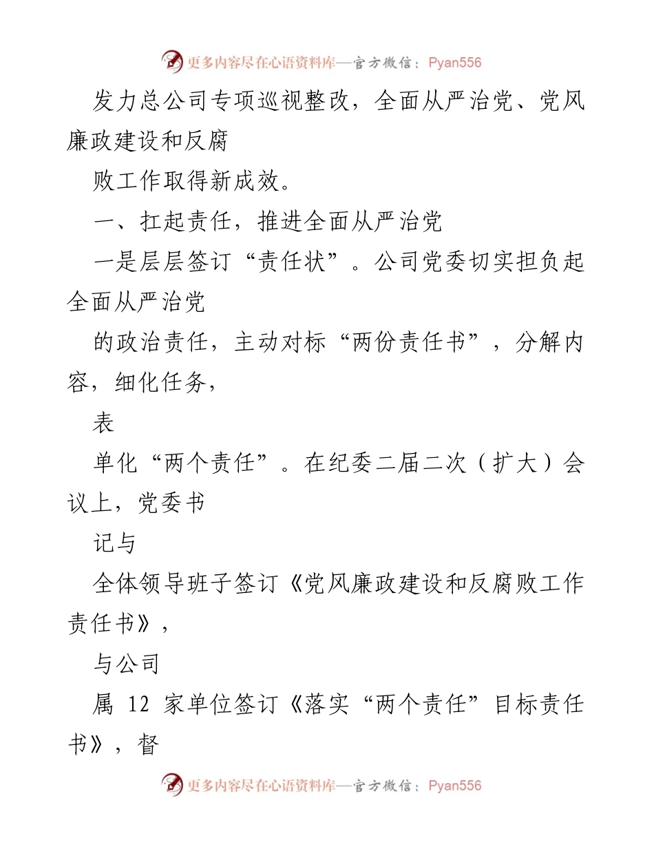 [工作报告] 全体会议 - 坚守职责，推动全面从严治党与反腐倡廉.docx_第2页