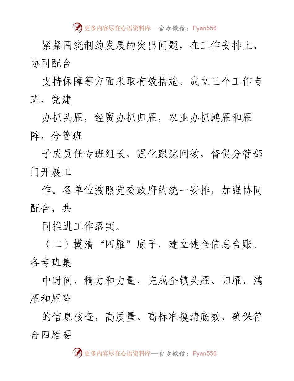 [工作总结] 镇乡 - 2023年第一季度“四雁工程”工作总结报告_1.docx_第2页