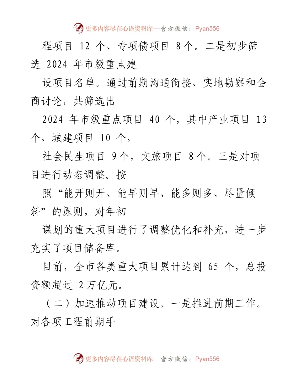 [工作总结] 重大项目推进会议 - 2023年XX市重大项目工作推进情况汇报.docx_第2页