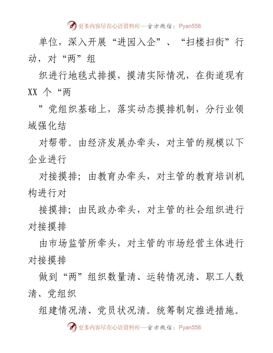[工作总结] 街道党建工作 - 2023年度“两”组织党建工作情况总结报告.docx_第2页