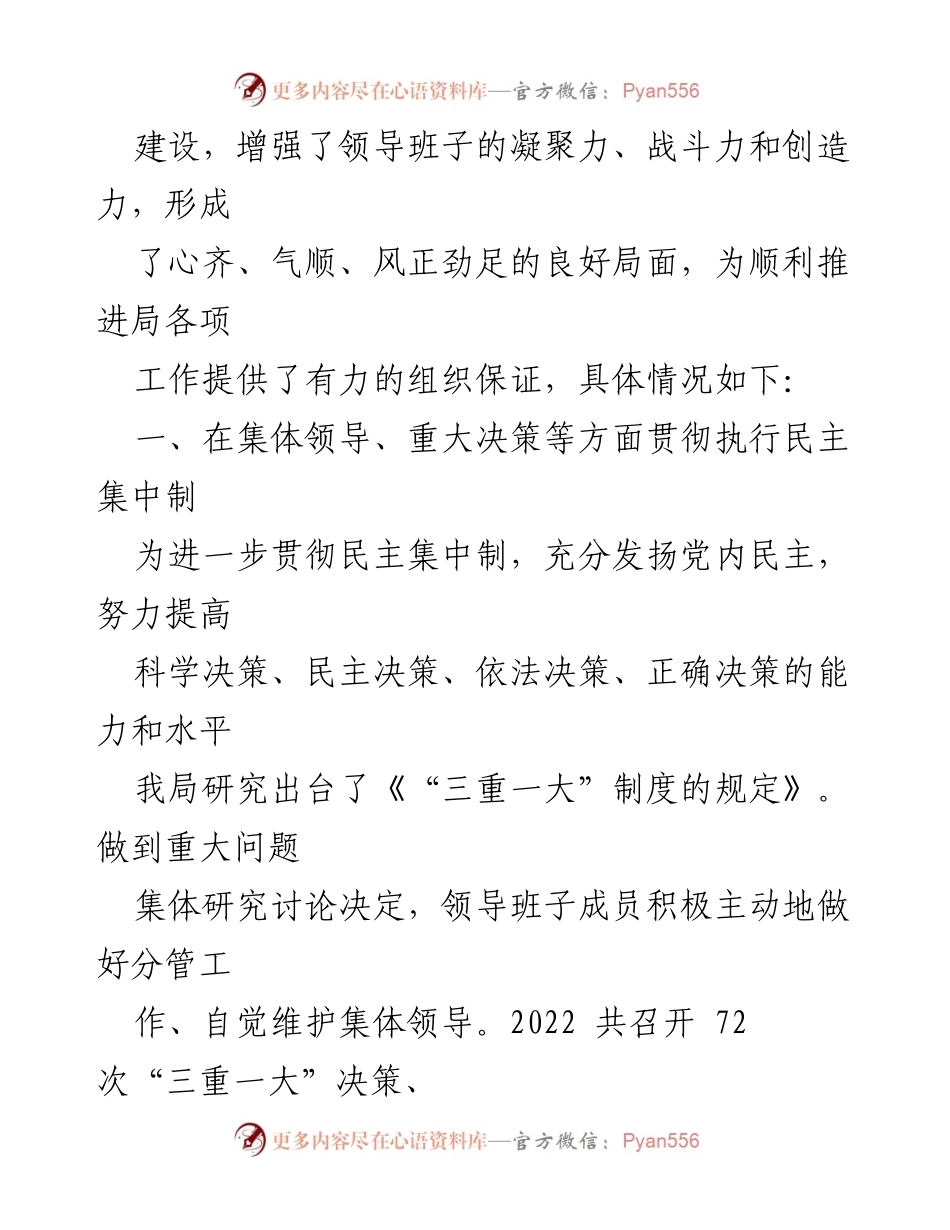 [工作总结] 贯彻民主集中制 - 民主集中制执行情况总结报告.docx_第2页