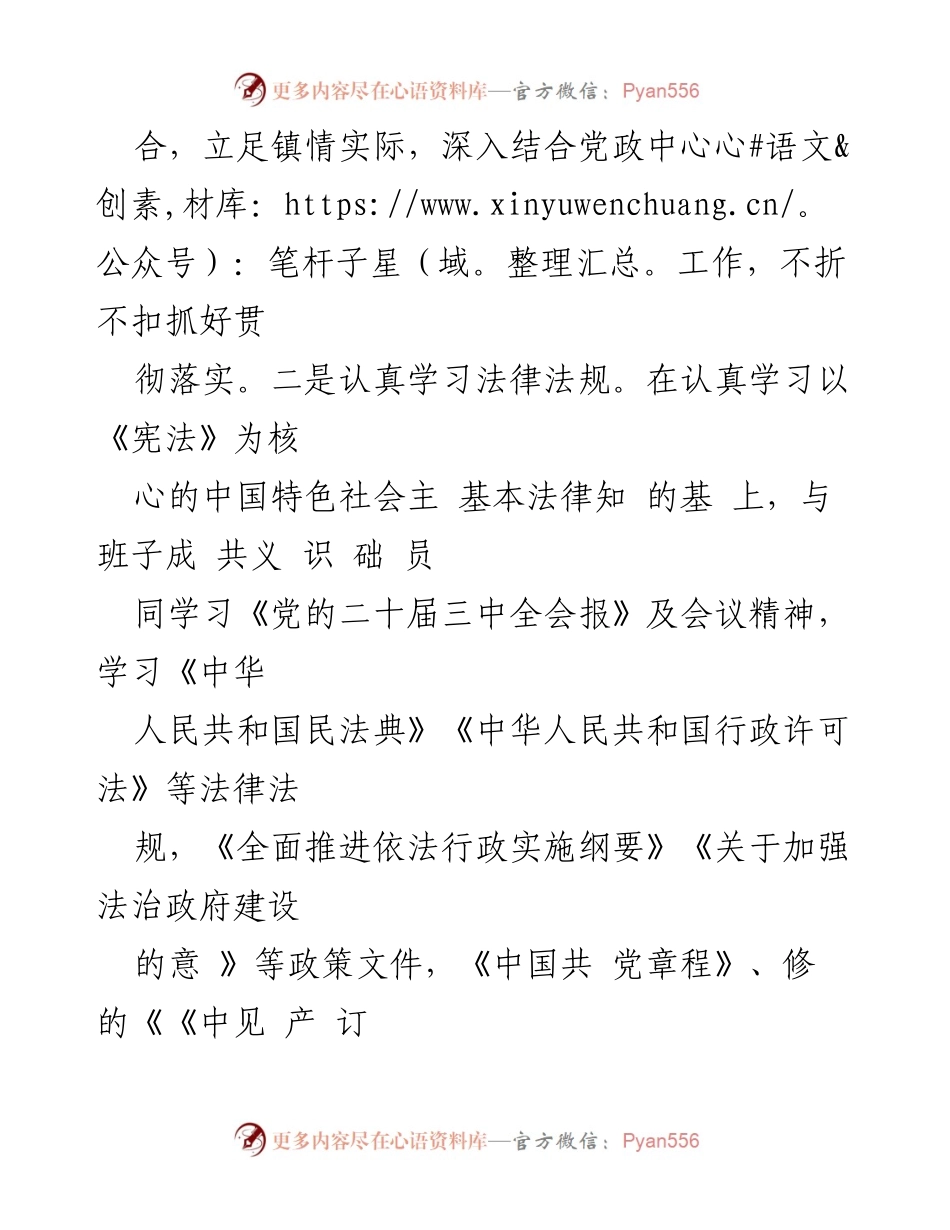 [工作总结] 镇年度法治工作 - 2024年度述法工作报告.docx_第2页