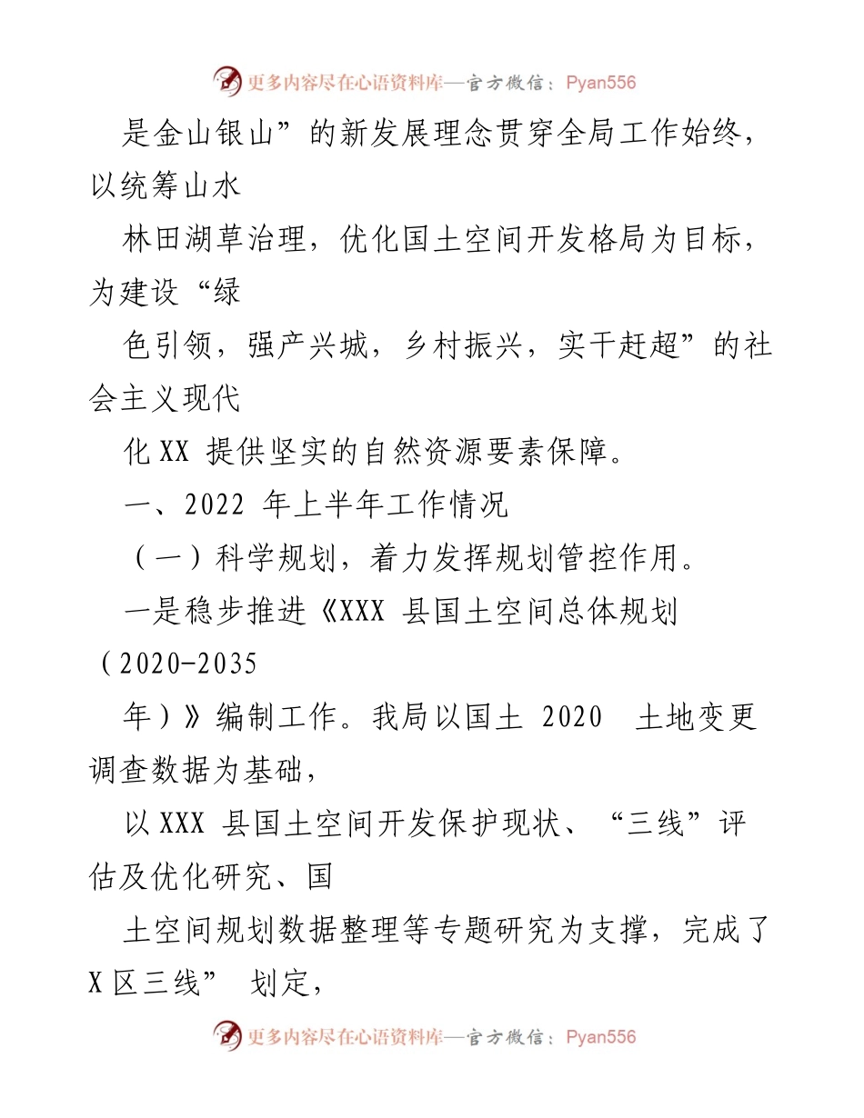 [工作总结] 自然资源局 - XXX 县自然资源局2022年工作总结与2023年工作计划.docx_第2页