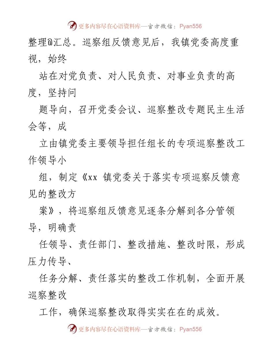 [工作总结] 镇党委 - 巡察整改阶段性进展情况报告.docx_第2页