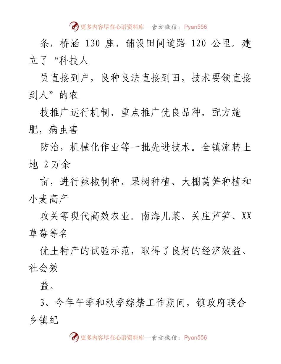 [工作总结] 镇政府经济发展工作 - 现代农业与招商引资推动经济发展的成效分析.docx_第2页