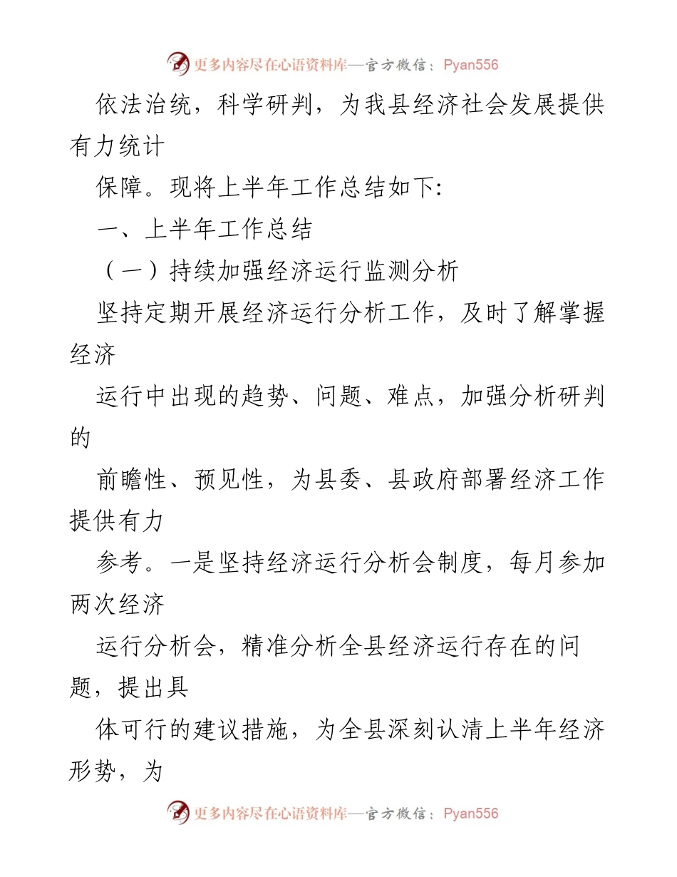 [工作总结] 统计局 - 2023年上半年工作总结及下半年工作计划_1.docx_第2页