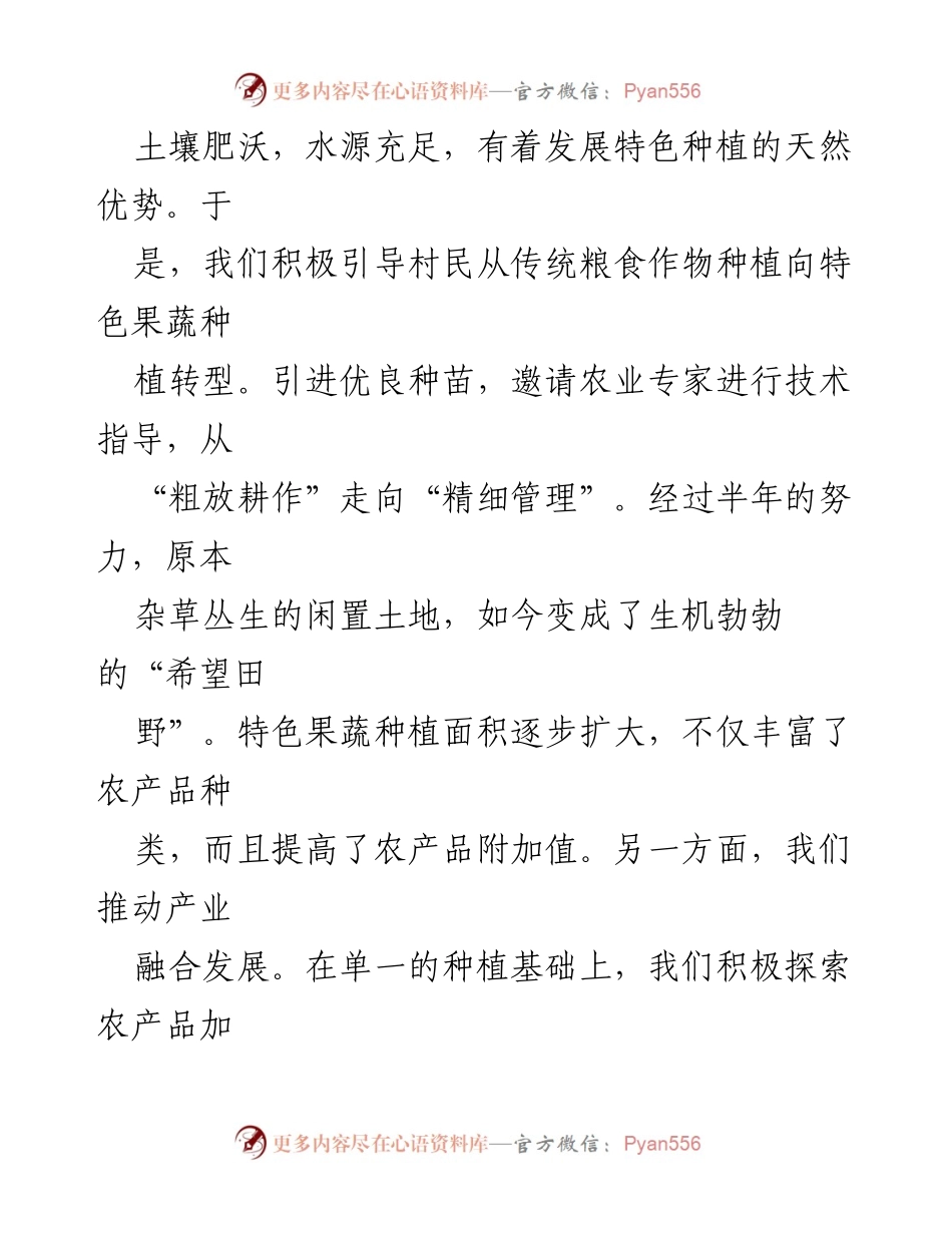 [工作总结] 驻村乡村振兴 - 半年工作成效与乡村振兴新篇章.docx_第2页