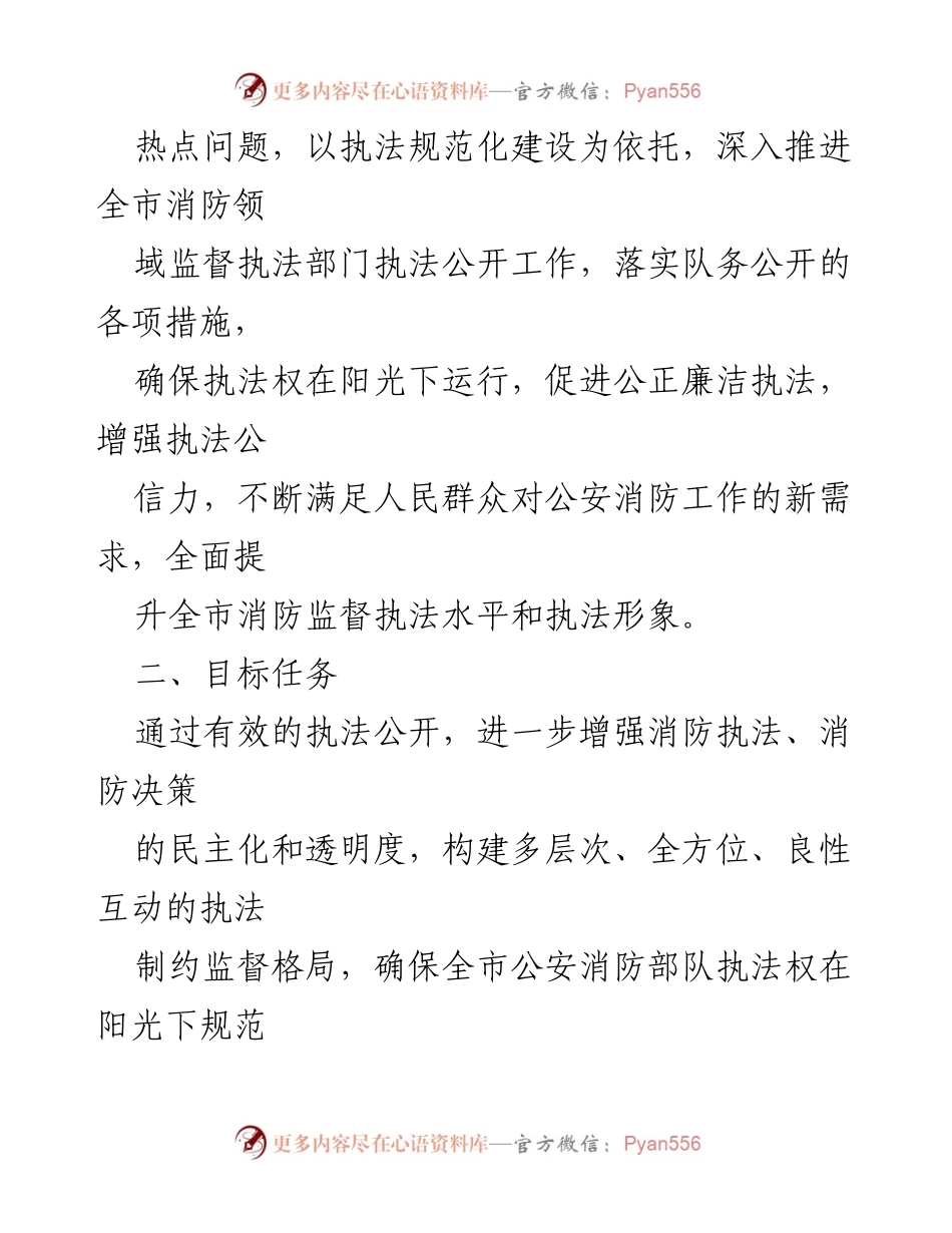 [工作方案] 消防执法 - 推进消防领域执法公开工作实施方案.docx_第2页