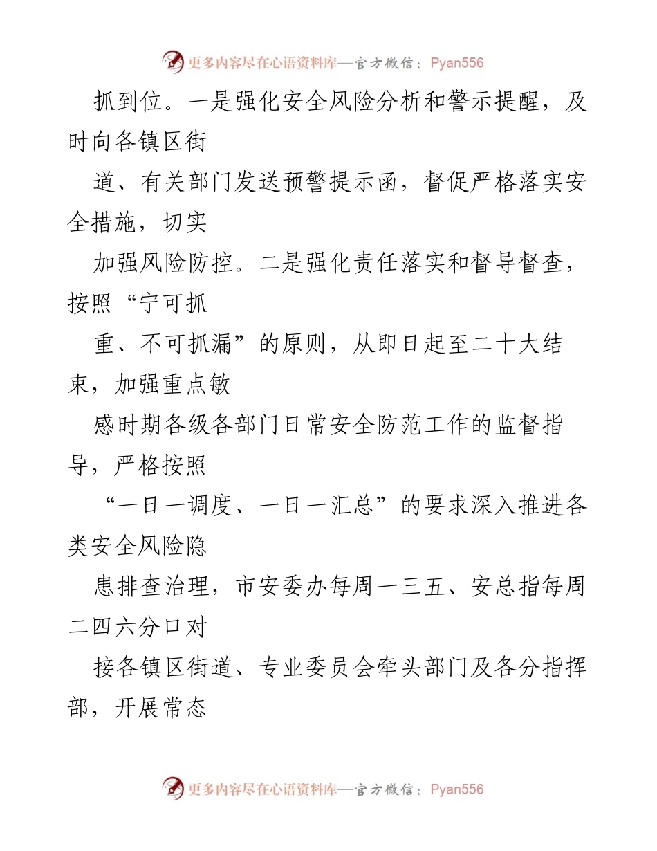 [工作方案] 产业发展大会 - 市应急局安保维稳工作方案.docx_第2页
