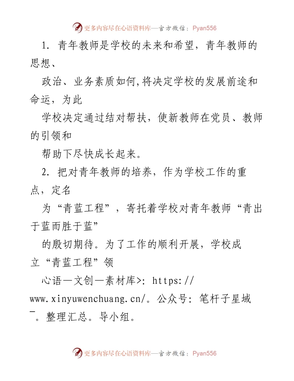 [工作方案] 教育机构 - 青蓝工程：白水初级中学教师结对帮扶实施方案.docx_第2页