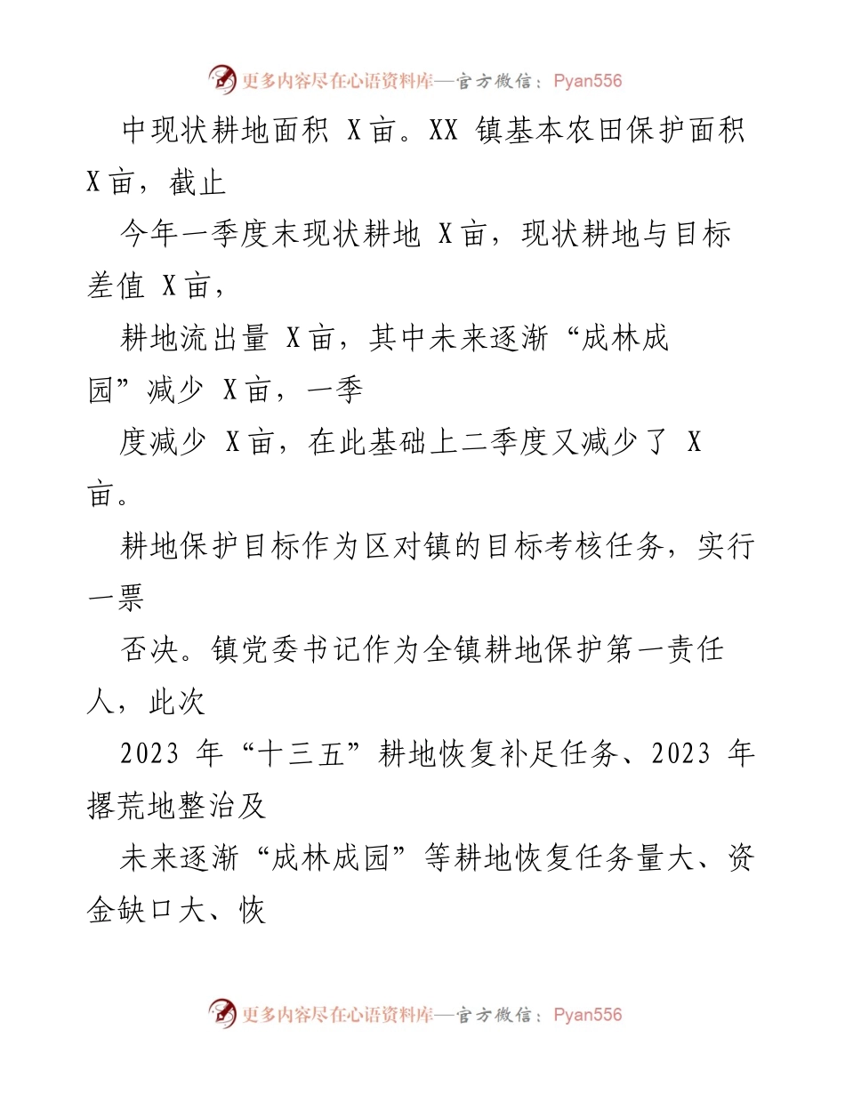 [工作方案] 耕地保护 - XX镇2023年度耕地红线坚守工作实施方案.docx_第2页