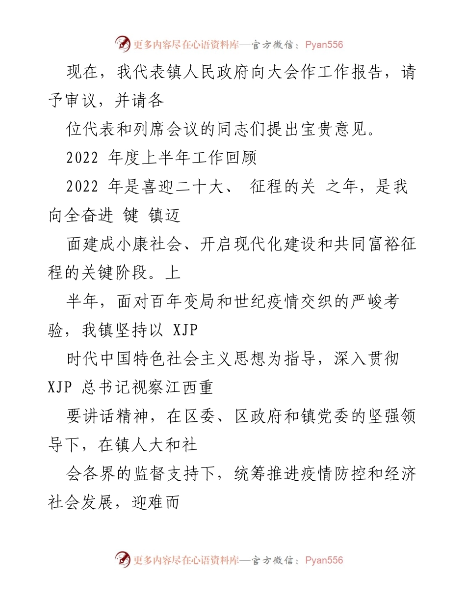 [工作报告] 镇政府会议 - 2022年罗针镇政府工作总结报告.docx_第2页