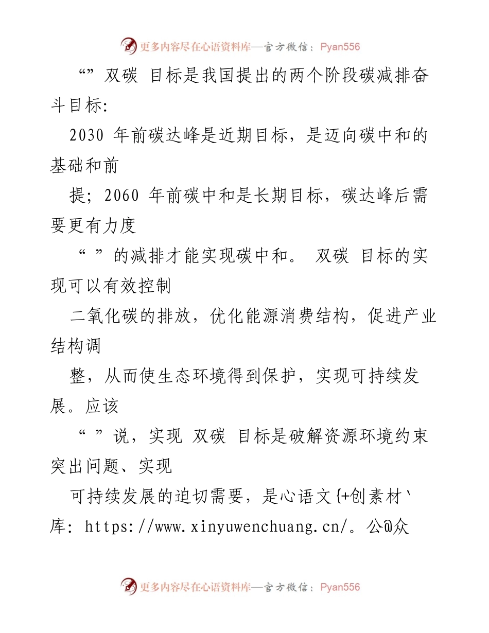 [工作报告] 省级会议 - 某省实现双碳目标的路径与意义分析.docx_第2页
