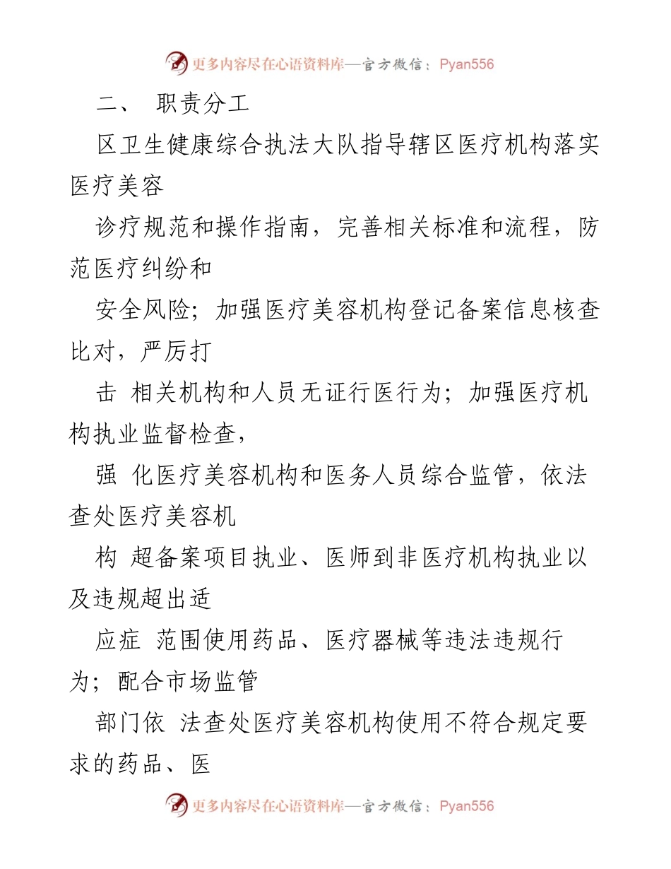 [工作方案] 医疗美容行业专项治理 - 医疗美容行业突出问题专项治理工作方案.docx_第2页