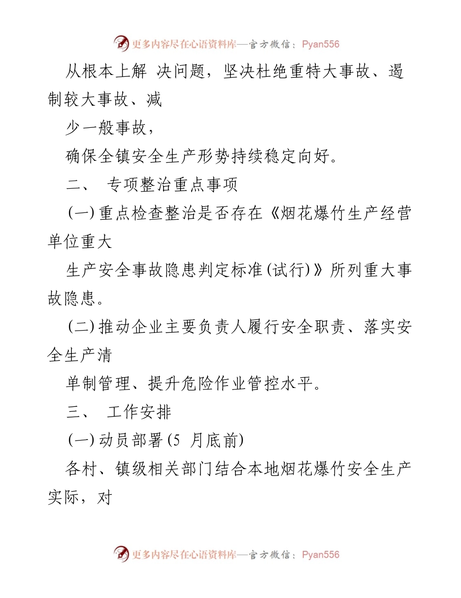 [工作方案] 专项整治 - XX镇烟花爆竹事故隐患专项排查整治2023行动方案.docx_第2页