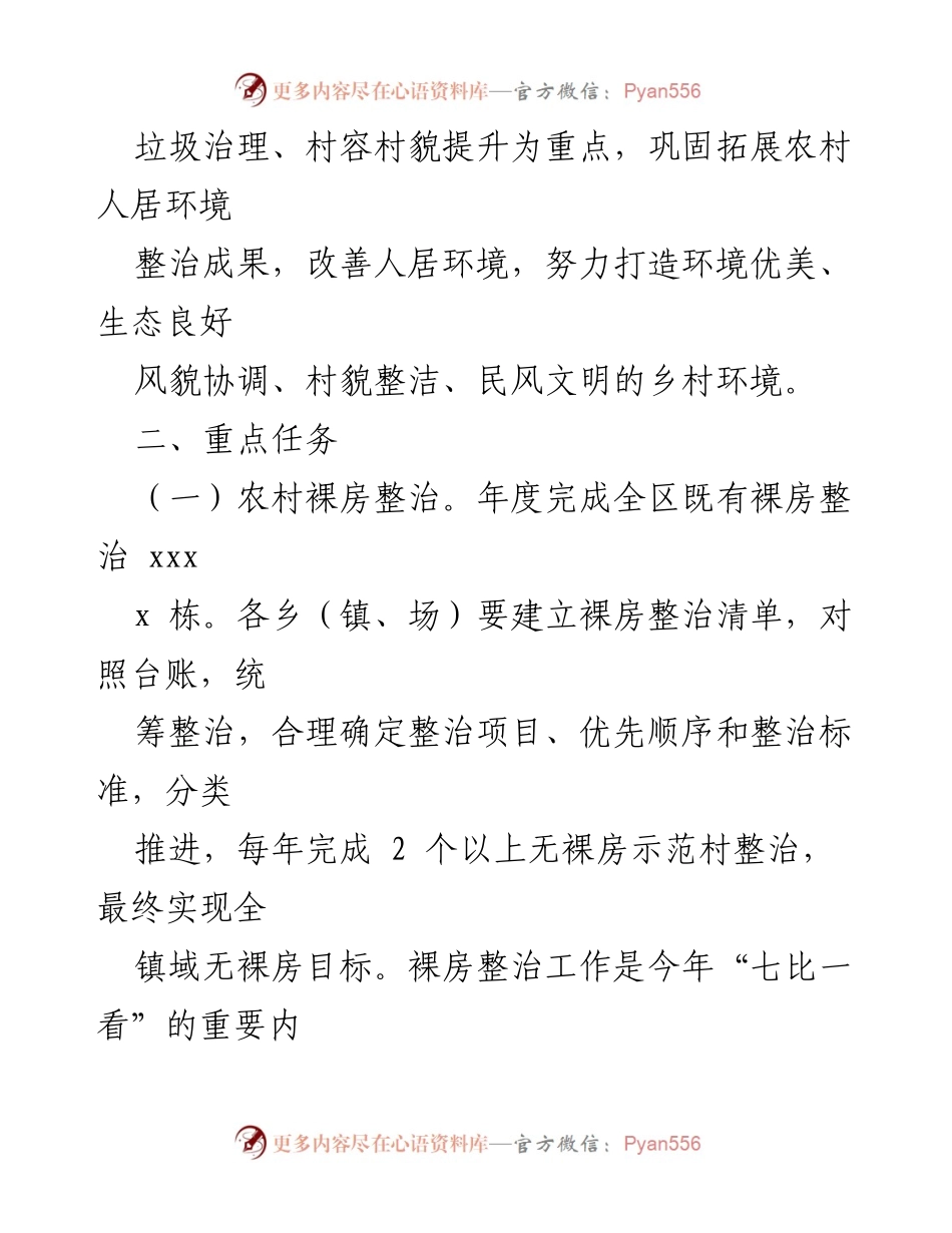 [工作方案] 村镇建设 - xx 区 2022 年村镇建设与环境整治实施方案_1.docx_第2页