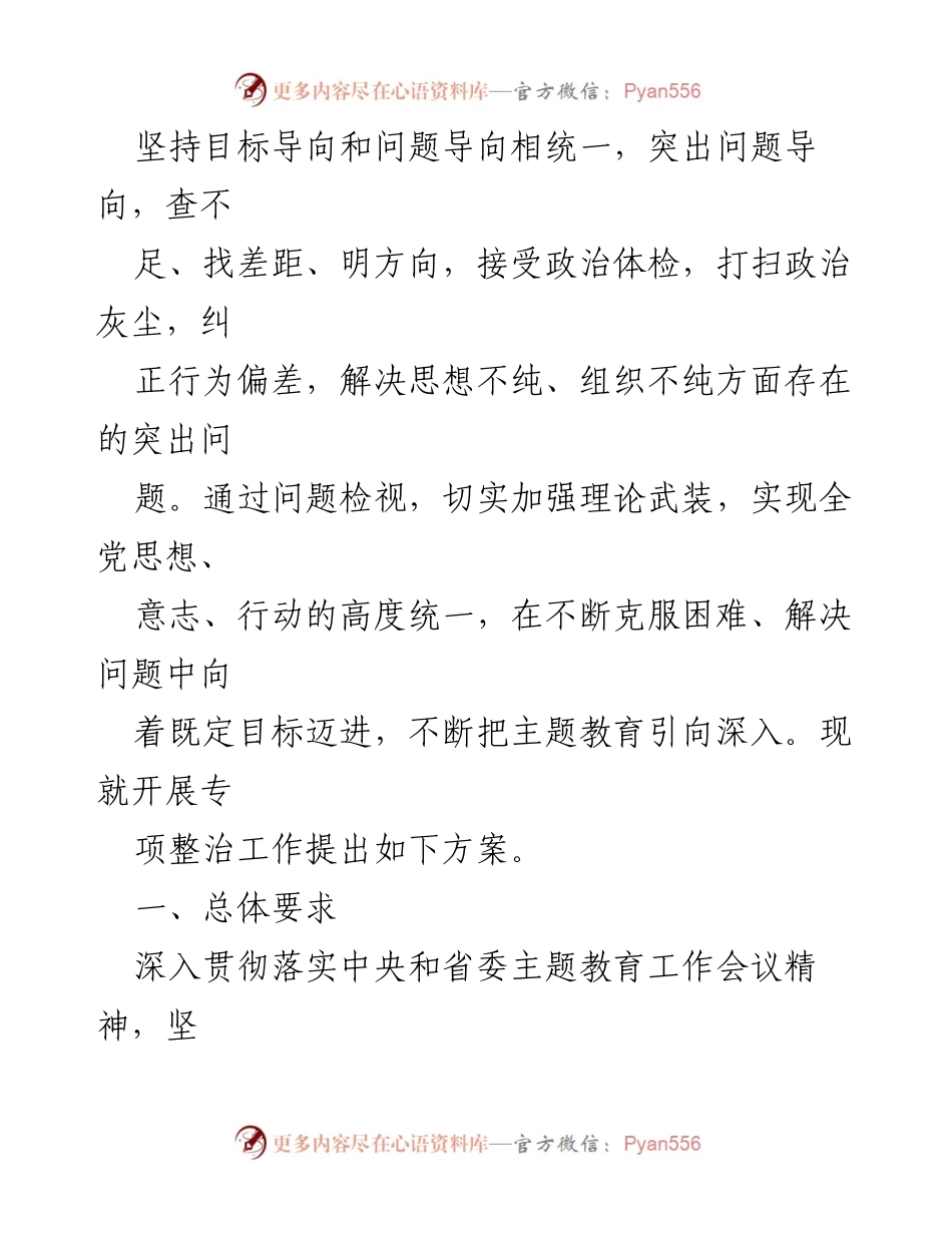 [工作方案] 主题教育实施 - 2023年主题教育专项整治工作方案.docx_第2页