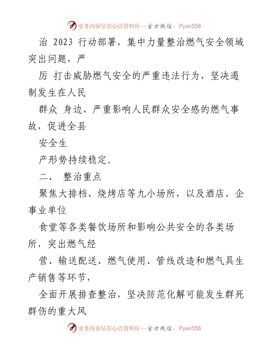 [工作方案] 燃气安全整治 - 全县城镇燃气安全专项整治工作方案.docx_第2页