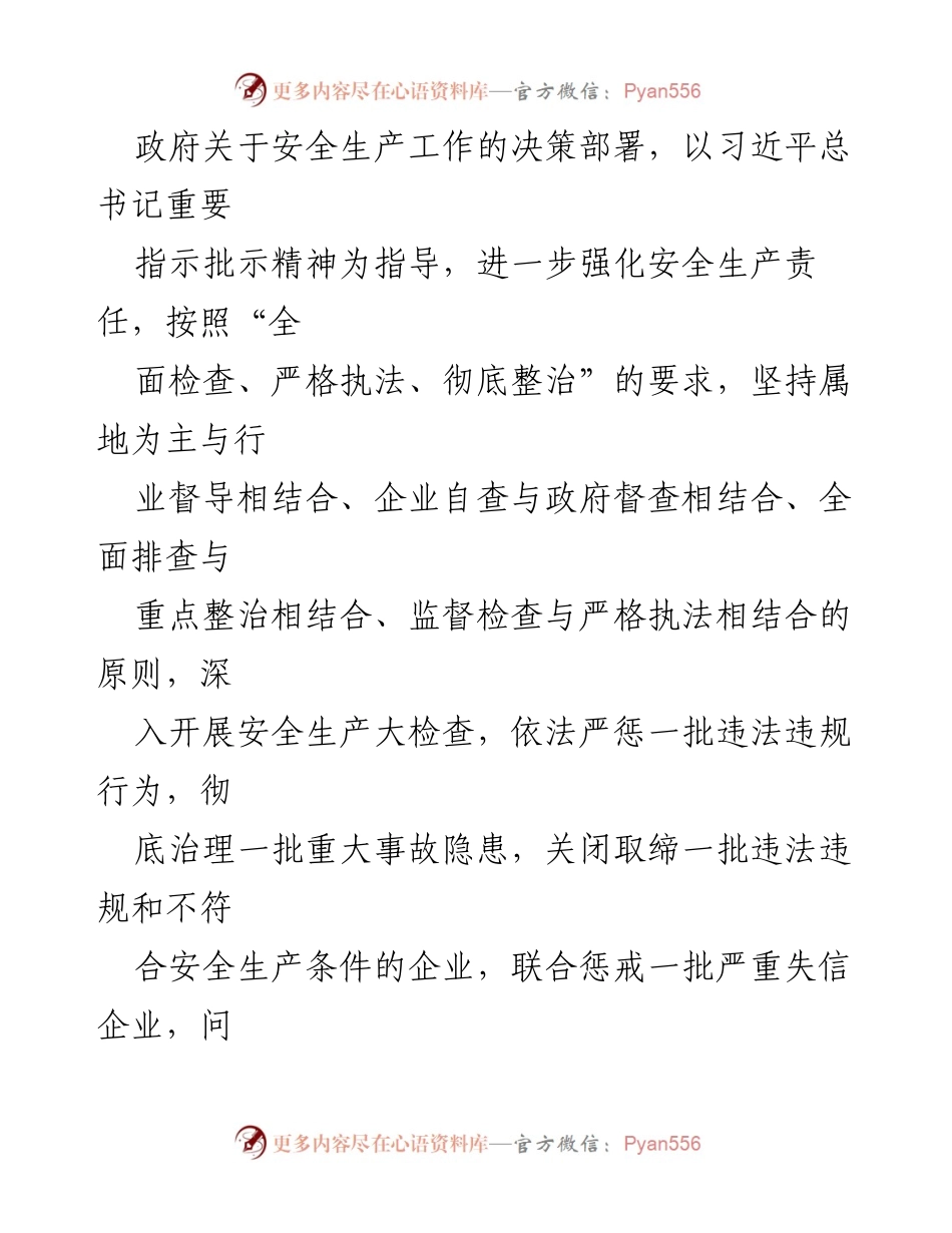 [工作方案] 春节暨两会期间 - 安全生产大检查工作方案.docx_第2页