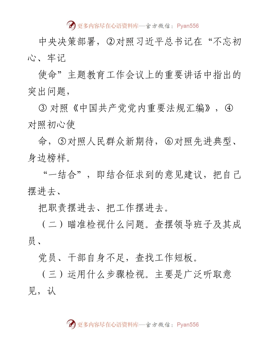 [工作方案] 主题教育 - 主题教育检视问题工作方案.docx_第2页