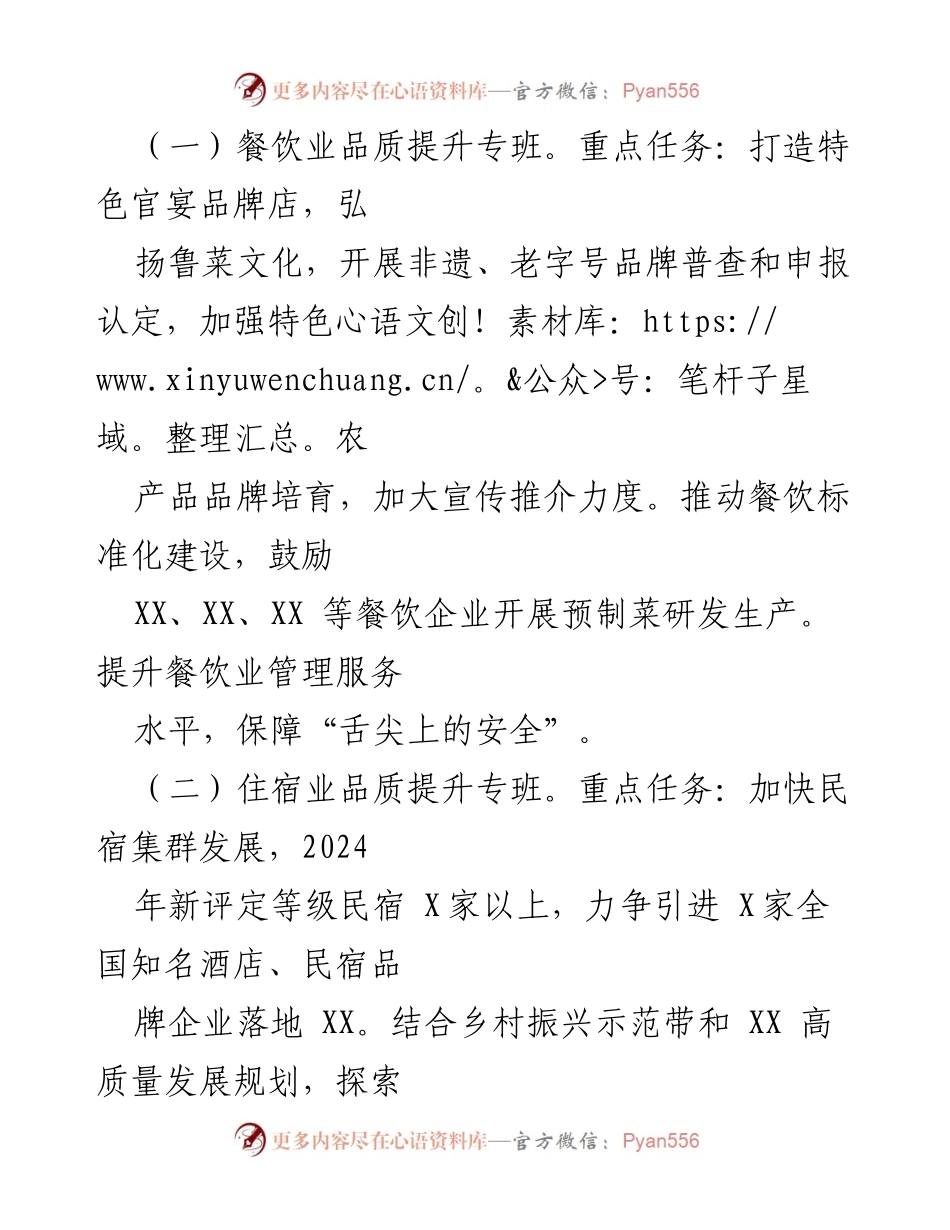 [工作方案] 文旅市场提升 - XX 区文旅市场品质提升工作实施方案.docx_第2页