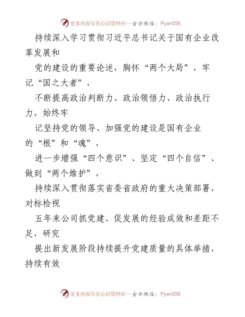 [工作方案] 国有企业党建 - 公司贯彻落实全国国有企业党的建设工作会议精神“回头看”方案.docx_第2页
