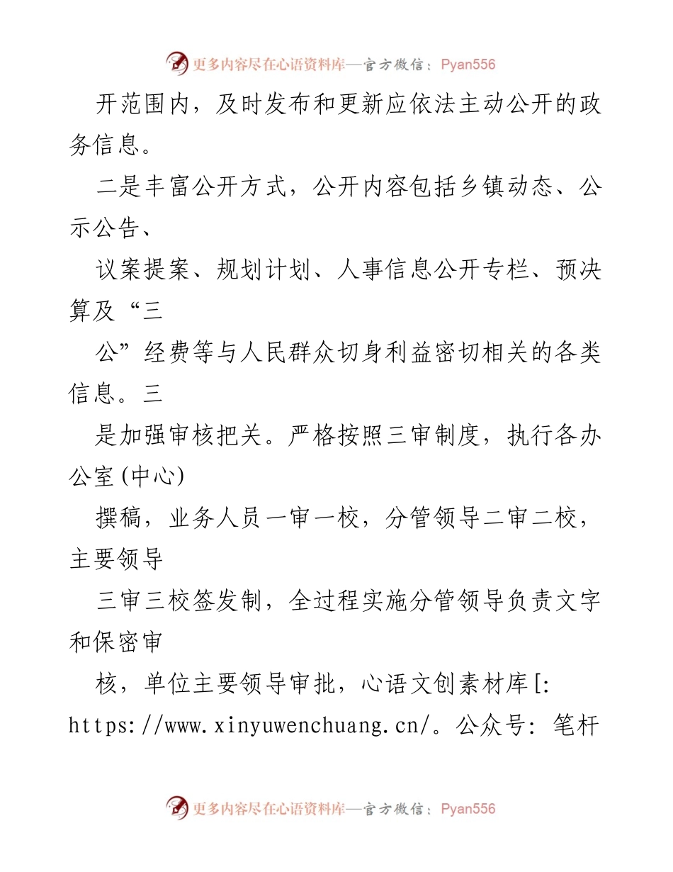 [工作要点] 乡人民政府 - 2024年政务信息公开工作要点.docx_第2页