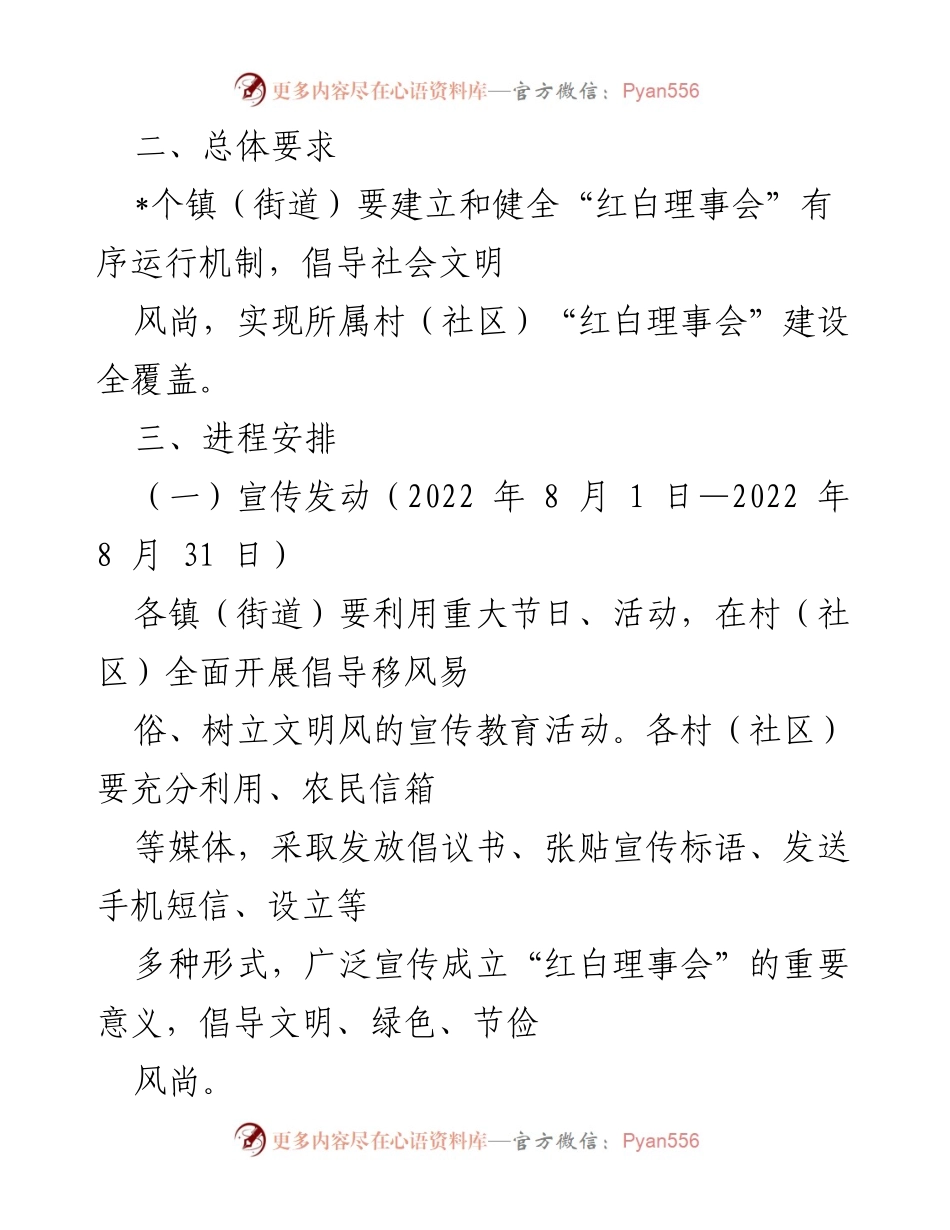 [工作方案] 移风易俗工作推进 - 全市“红白理事会”建设工作方案.docx_第2页