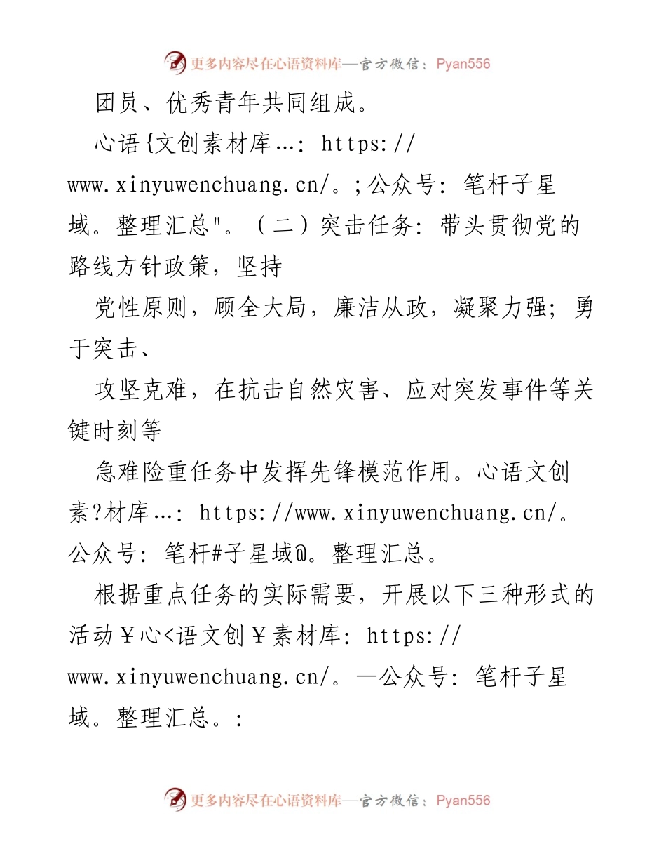 [工作方案] 党员活动 - 组建党员突击队工作方案.docx_第2页