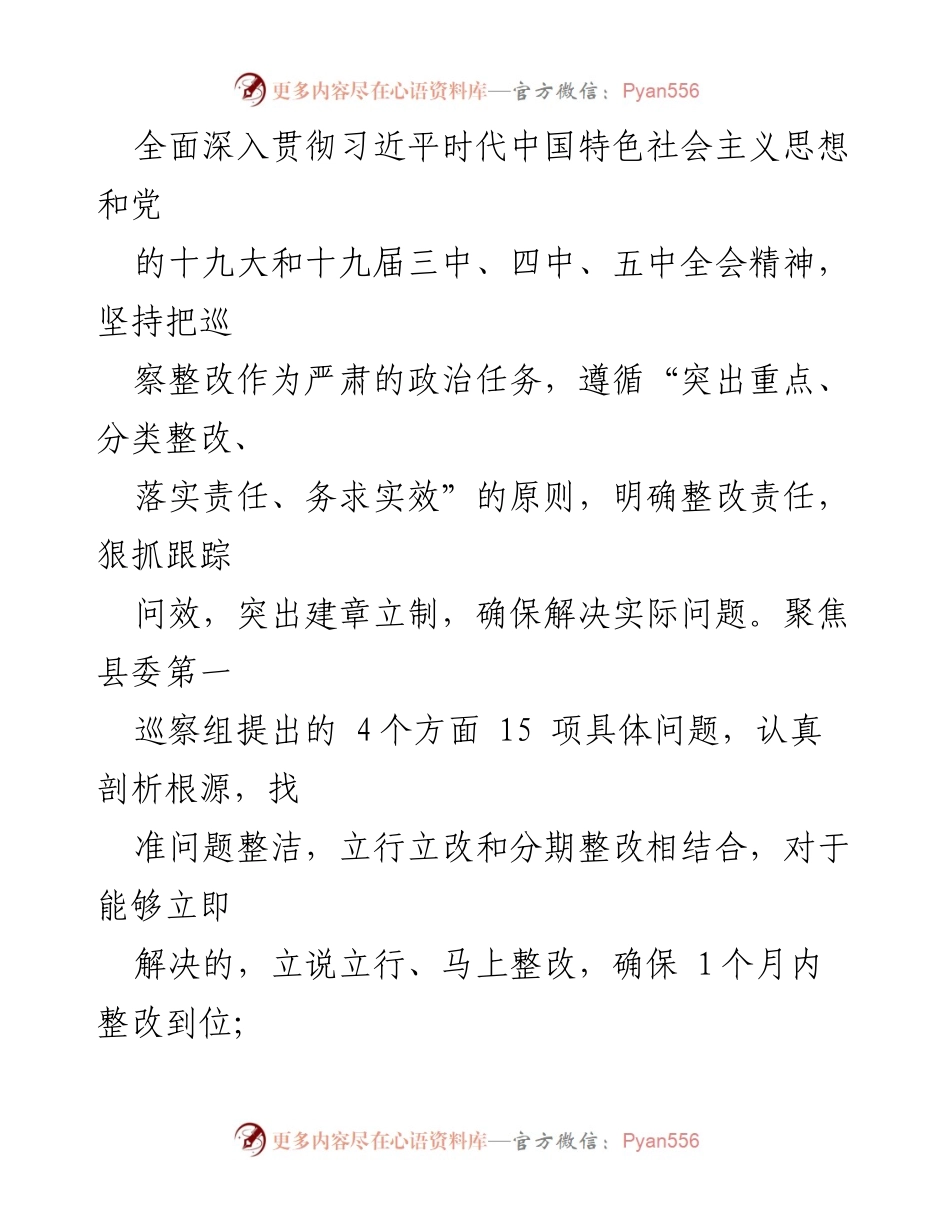[工作方案] 生态环境局整改 - 关于落实县委巡察反馈意见的整改方案.docx_第2页
