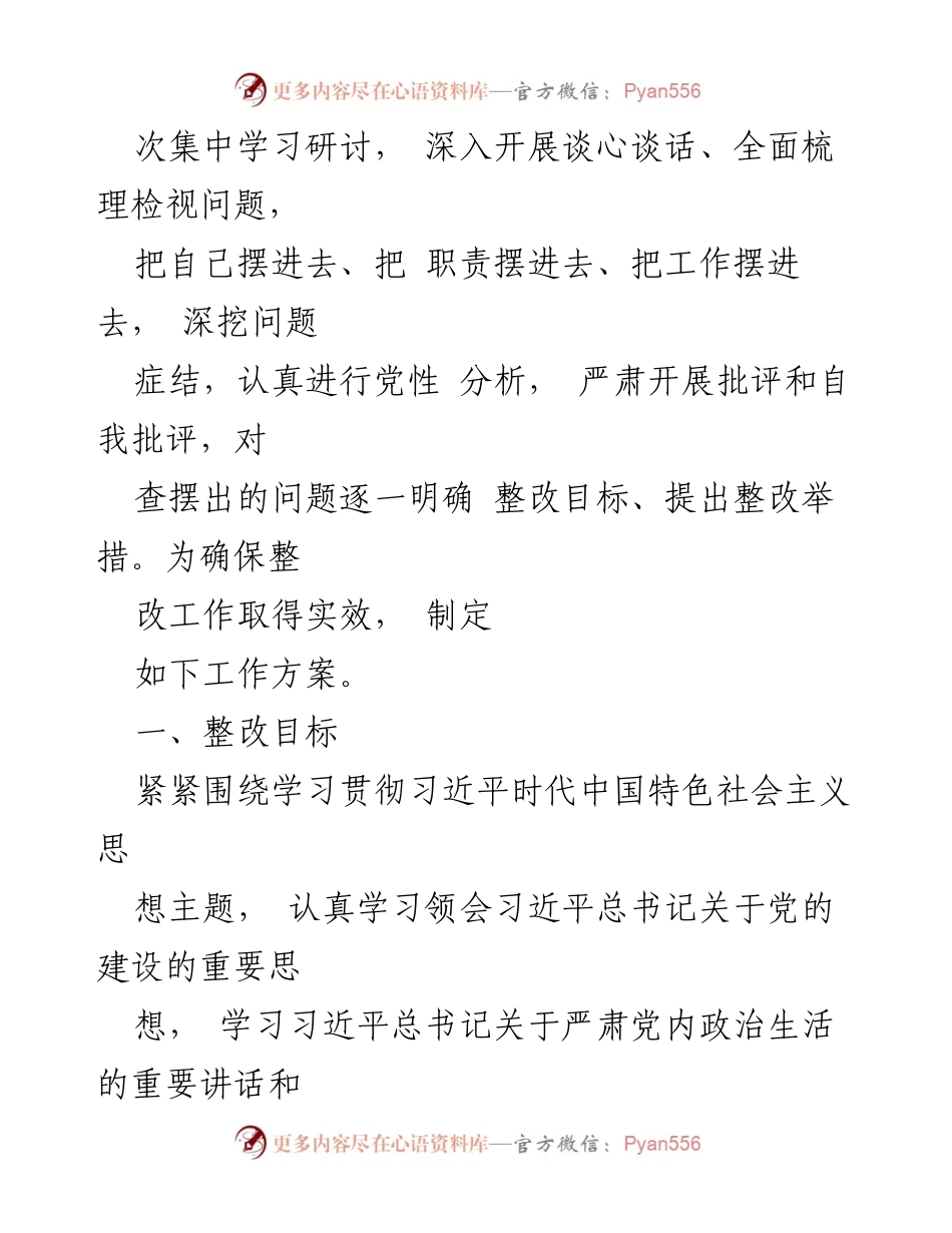 [工作方案] 行政审批局 - 行政审批局主题教育专题民主生活会整改工作方案_1.docx_第2页