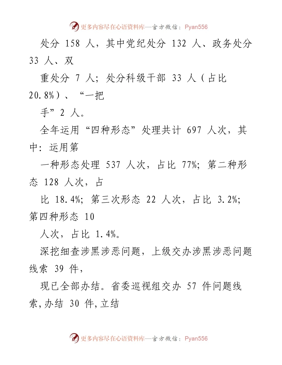 [工作汇报] 省纪委监委会议 - XX 市纪委监委2022年工作落实情况汇报.docx_第2页