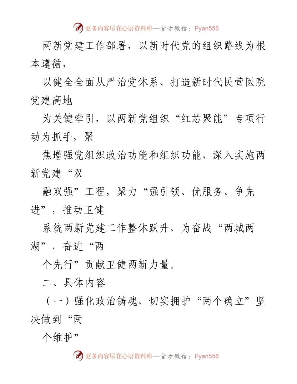 [工作方案] 党建工作会议 - 2023年市某系统两新组织党建工作方案.docx_第2页