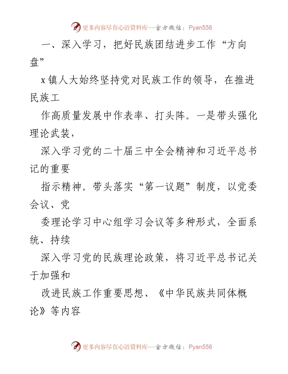 [工作经验材料] 乡镇人大工作 - 推动中华民族共同体意识的高质量发展.docx_第2页