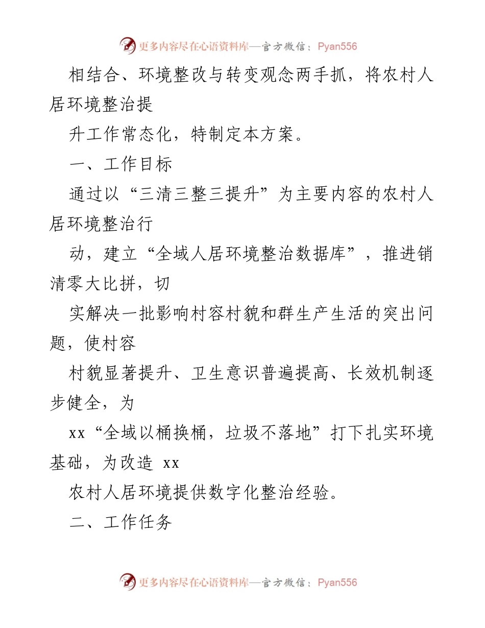 [工作方案] 农村人居环境整治 - xx 镇2022年度农村人居环境整治提升行动方案.docx_第2页