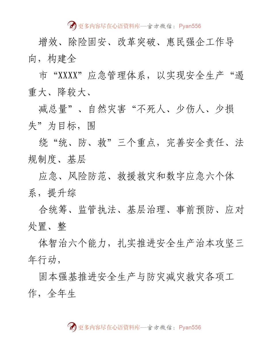 [工作要点] 安全生产与防灾减灾 - 2024年某市安全生产与防灾减灾救灾工作要点_1.docx_第2页
