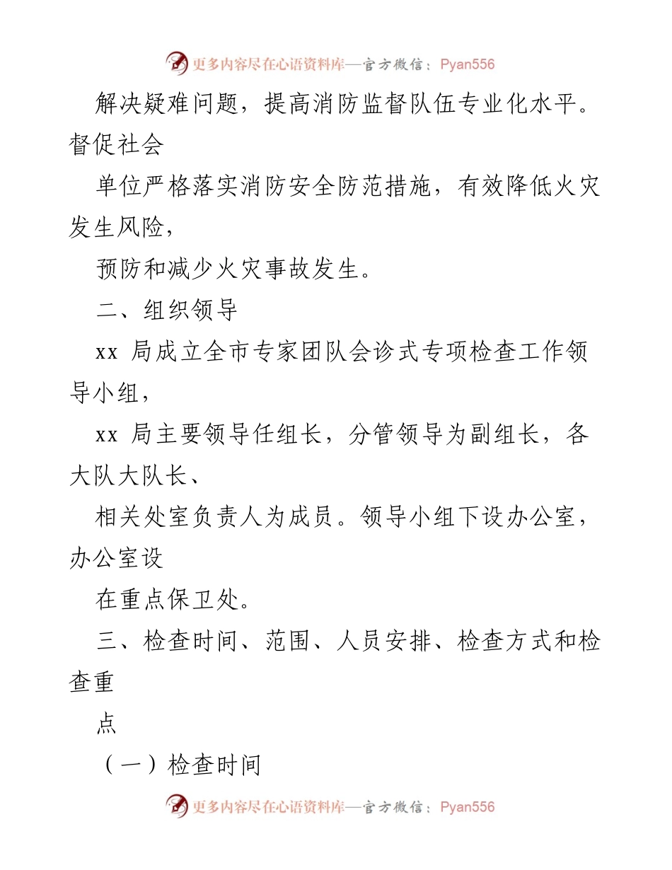 [工作方案] 专家会诊专项检查 - 全市消防安全隐患排查工作方案.docx_第2页