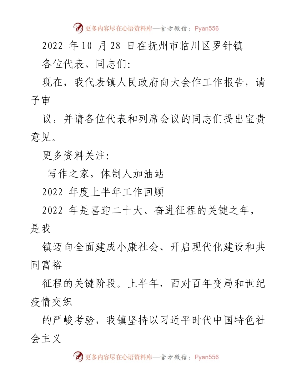 [工作报告] 镇政府会议 - 2022年乡镇政府工作总结与展望.docx_第2页
